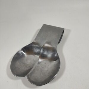 Amco Stainless Steel Double Spoon Rest for 2‎ Large Spoons